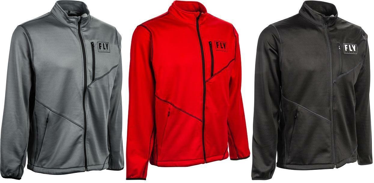 Fly Racing Mid-Layer Jacket New 2020 Multi-Colors BLACK/ARCTIC GREY/ RED