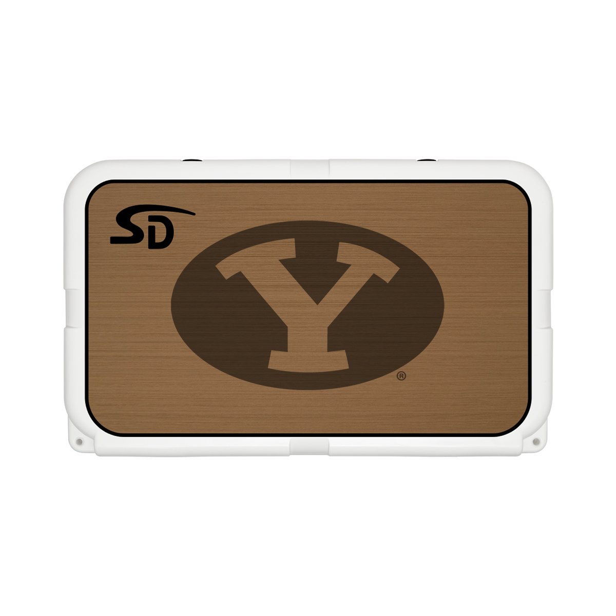 Seadek Collegiate Cooler Pad - YETI Tundra 45 - Mocha / Black, Brigham Young University - 57494-80093