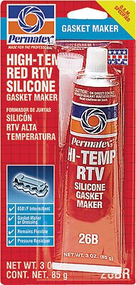 INSTOCK PERMATEX HIGH-TEMP RED RTV SILICONE 3OZ 81160