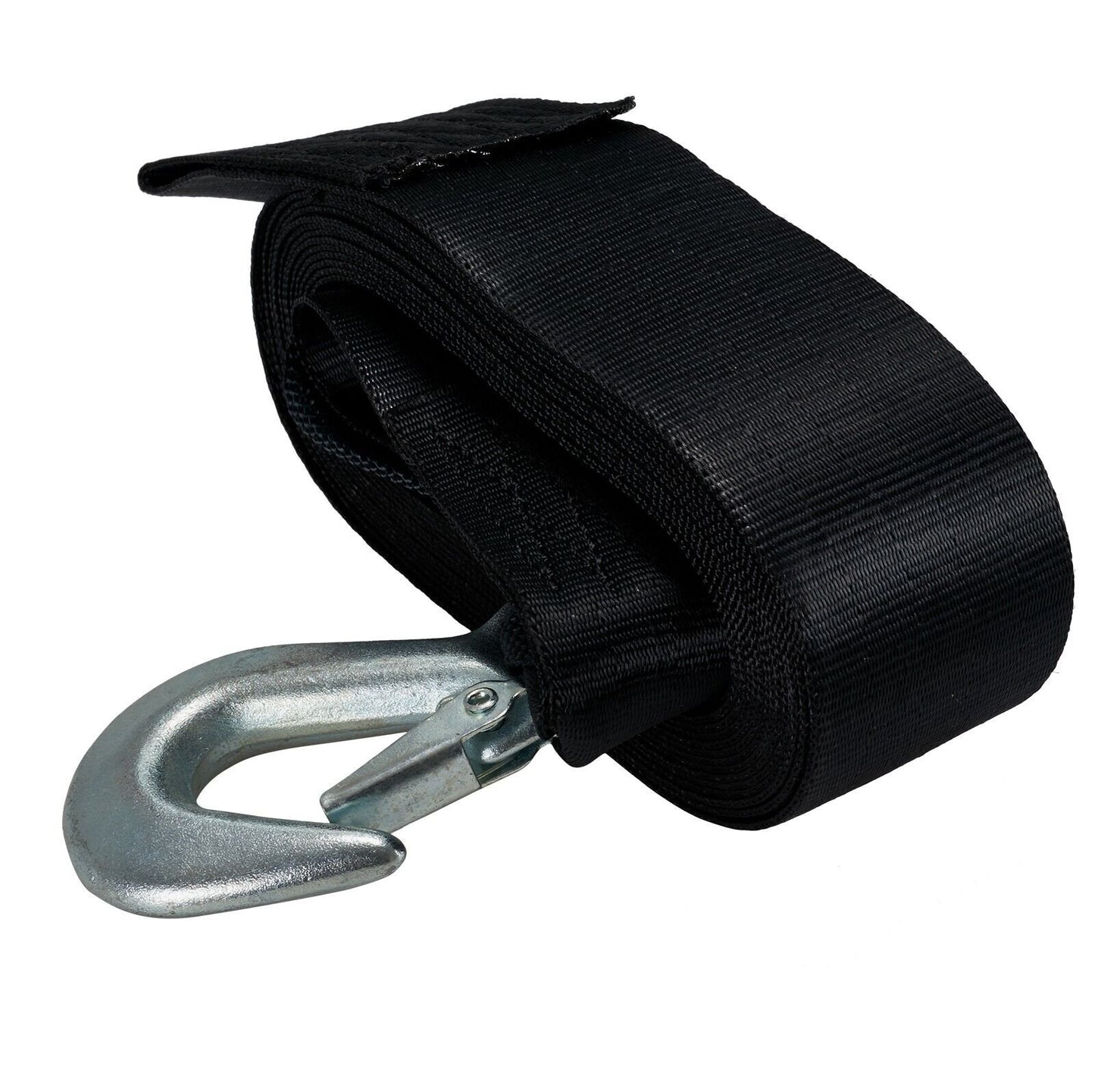 2000LB Trailer Winch Strap with Bow Loop 15 Foot 6750LB break 2700lb Load 10-072