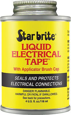 STAR BRITE LIQUID ELECTRICAL TAPE BLACK 4 OZ 084104B