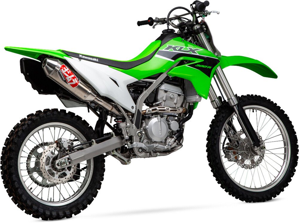 YOSHIMURA KLX300R 21-24 RS-2 Stainless Slip-On Exhaust w/ Aluminum Muffler 961-3416