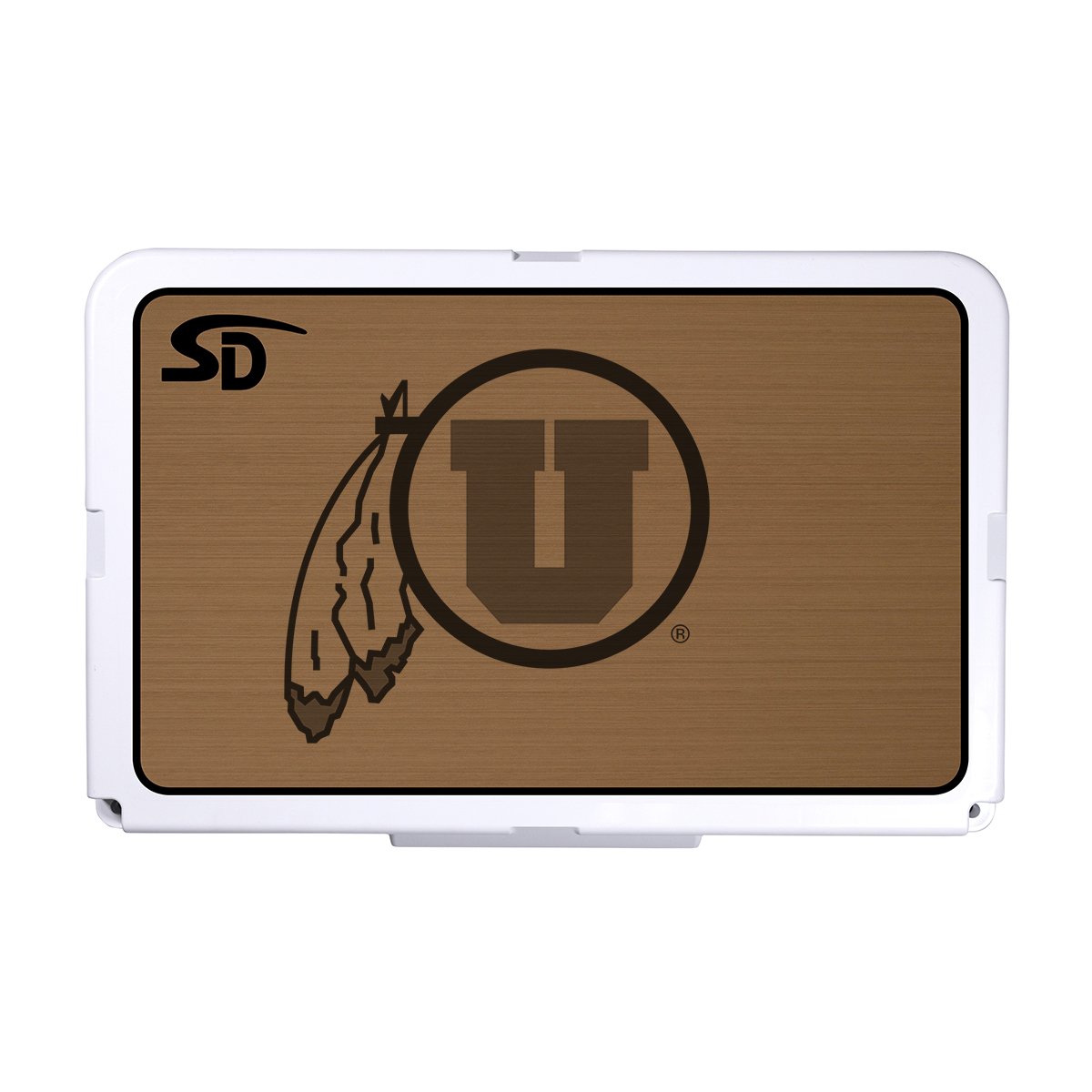Seadek Collegiate Cooler Pad - RTIC 52 - Mocha / Black, University of Utah - 57712-80093