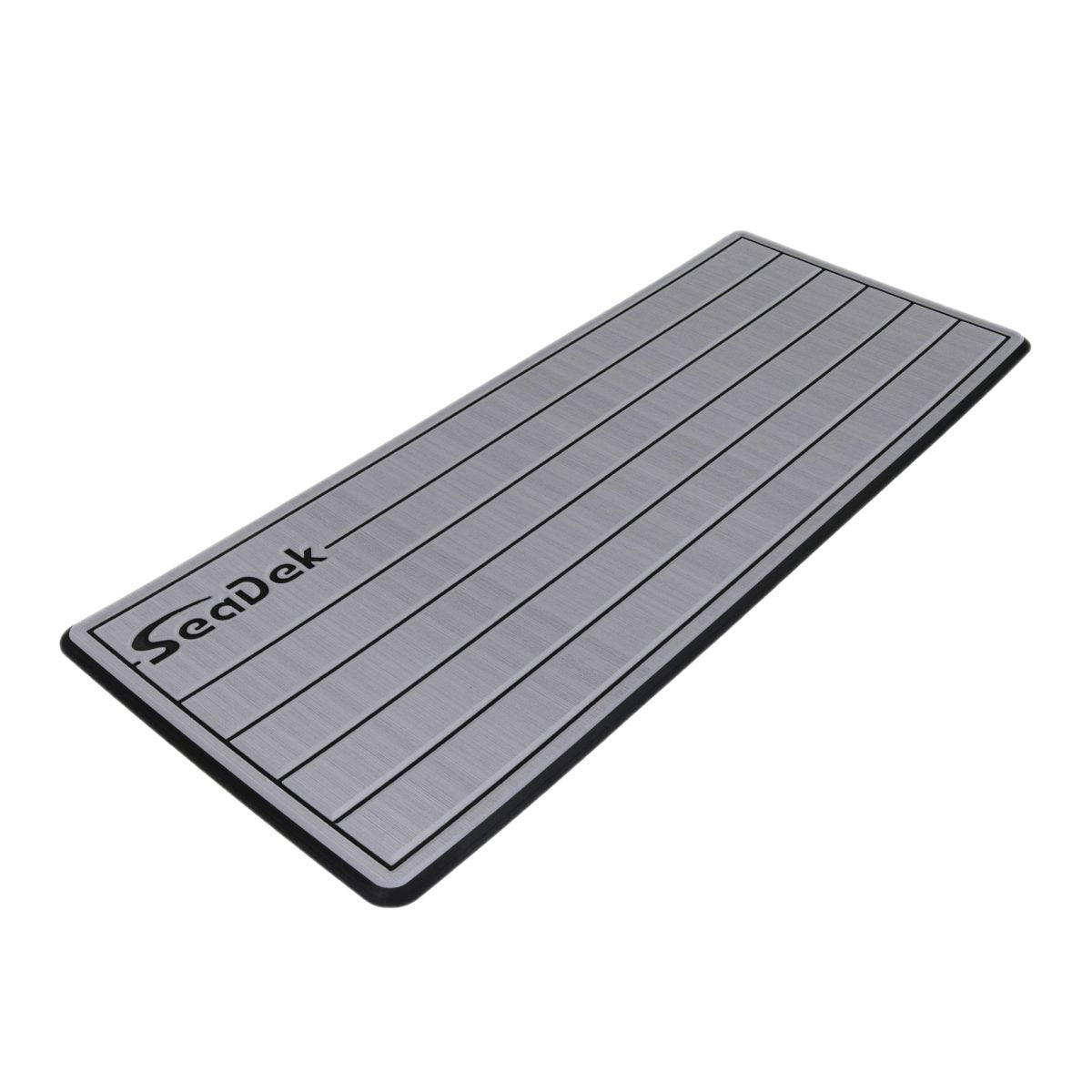 Seadek Dual Density Teak Helm Pad - Storm Gray / Black, Small 14 x 36 - 53602-80324