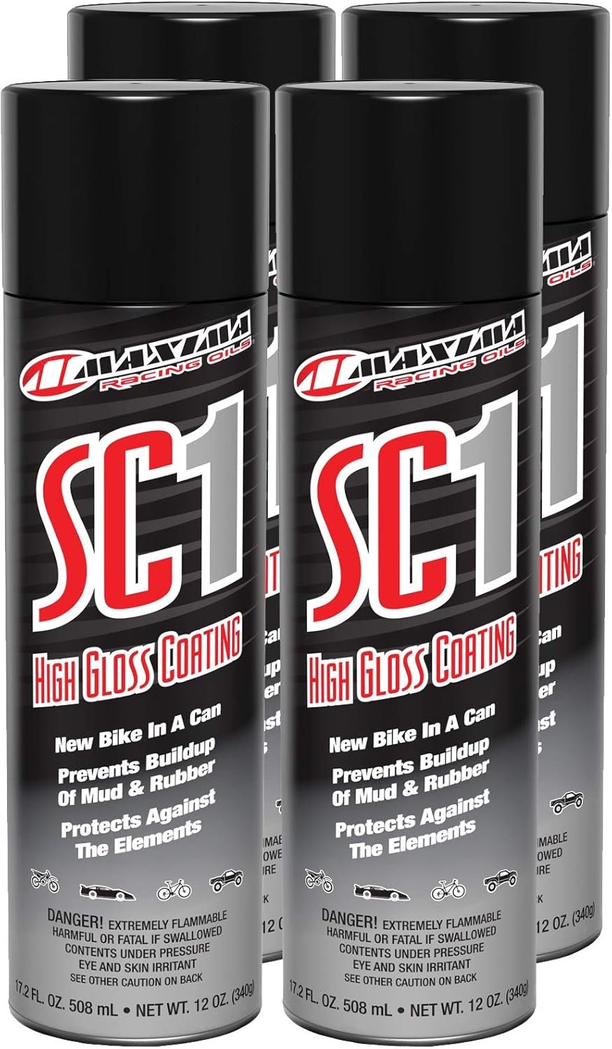 INSTOCK 4 Pack of Maxima SC1 Clear Coat Silicone Spray - 78920