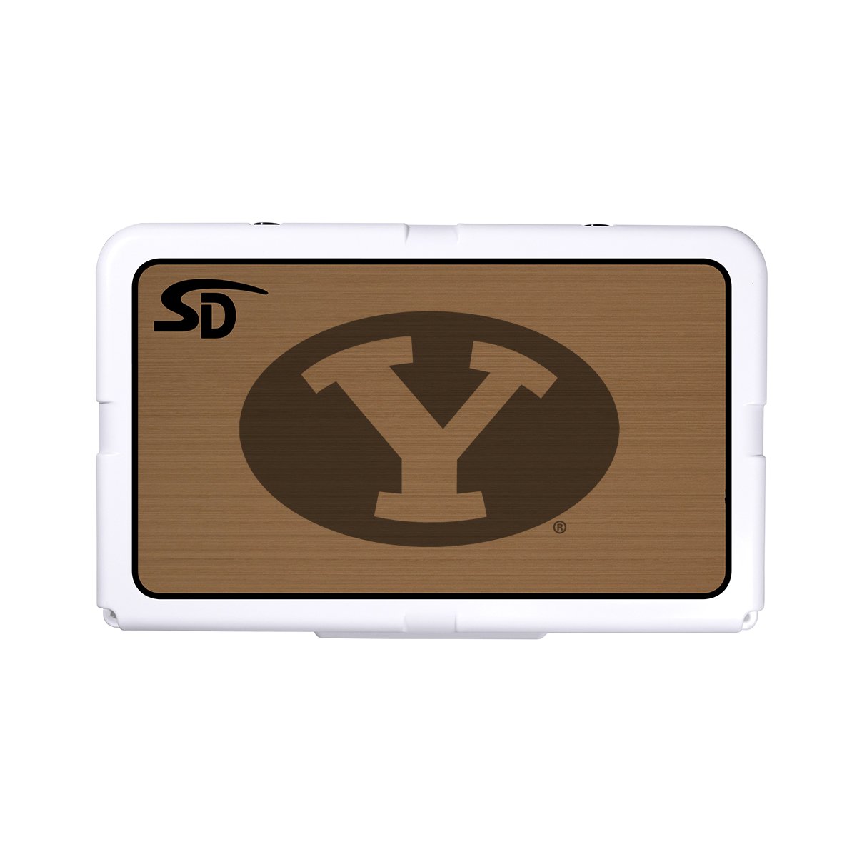 Seadek Collegiate Cooler Pad - RTIC 45 - Mocha / Black, Brigham Young University - 57656-80093