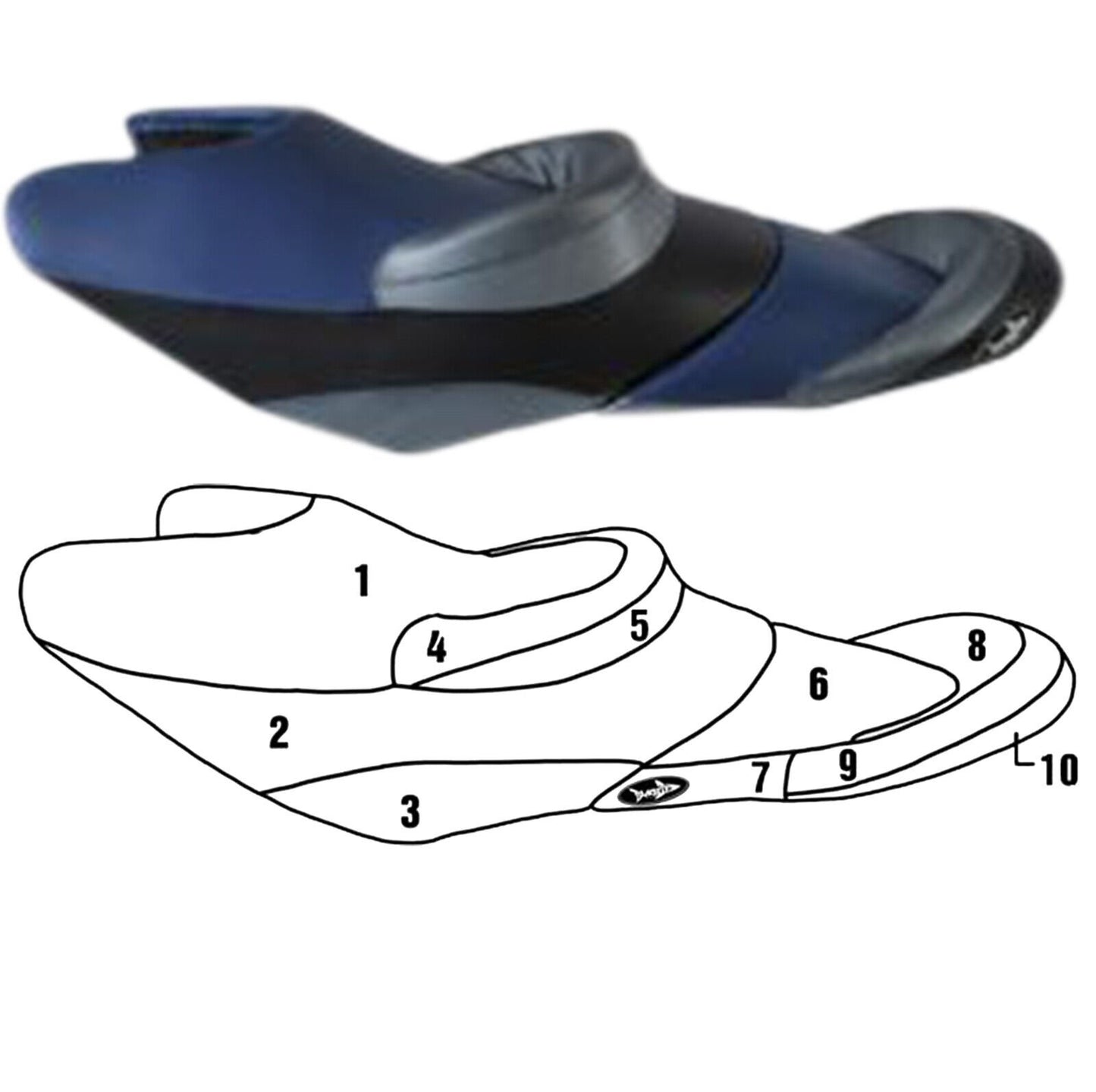 Seat Cover for Yamaha 2005-2008 FX Cruiser, FX HO, FX Cruiser HO (not SHO)