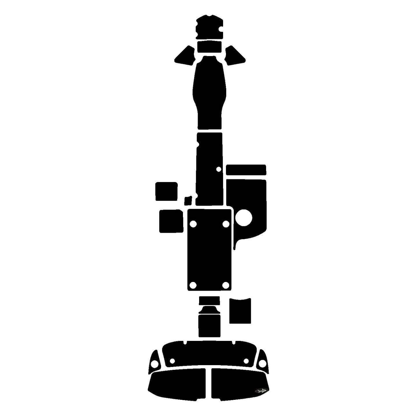 SBT BLACK Complete Mat Kit Yamaha 242 ltd AR 240 HO SX 240 HO SXT 1800 2010-2014