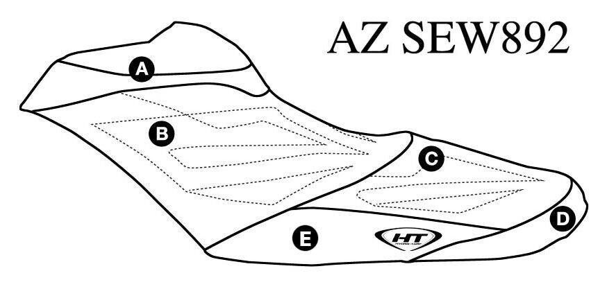 Seat Cover for Sea-Doo RXP-X 260 (12-15) / RXP-X 300 (16)