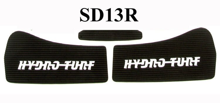 Hydro-Turf Rear Boarding Mats Sea-Doo Challenger Sportster SD13R Black Goove 3M