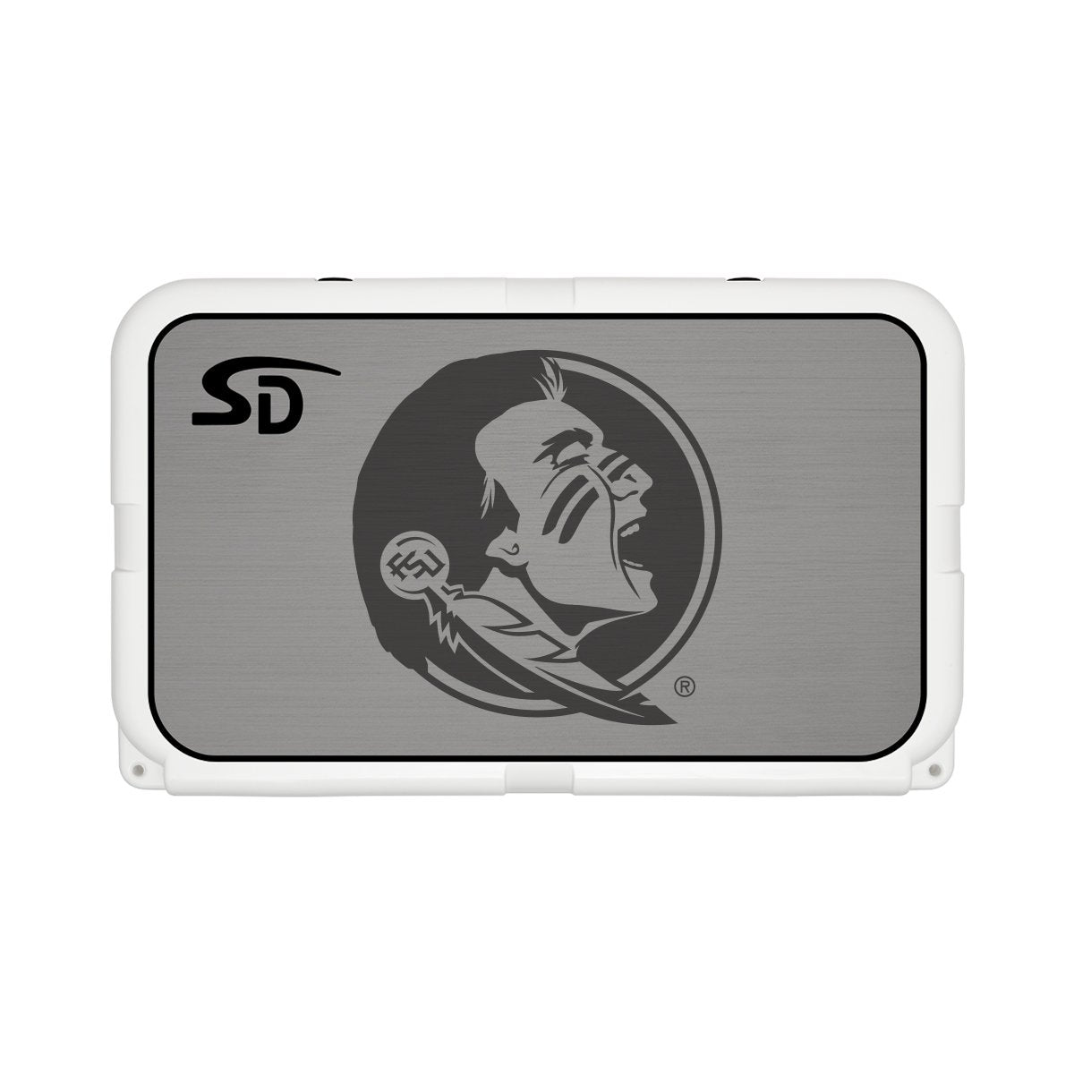 Seadek Collegiate Cooler Pad - YETI Tundra 45 - Storm Gray / Black, Florida State University - 57509-80066