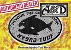3 SHT86WG-2T Hydro-turf Sheet 47X86 2-TONE DARK GREY ON BLACK WIDE GROOVE W/3M