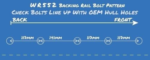 YAMAHA GP1800 / 2011+ VXR WORX Racing Sponsons Insert Edition WR552-I