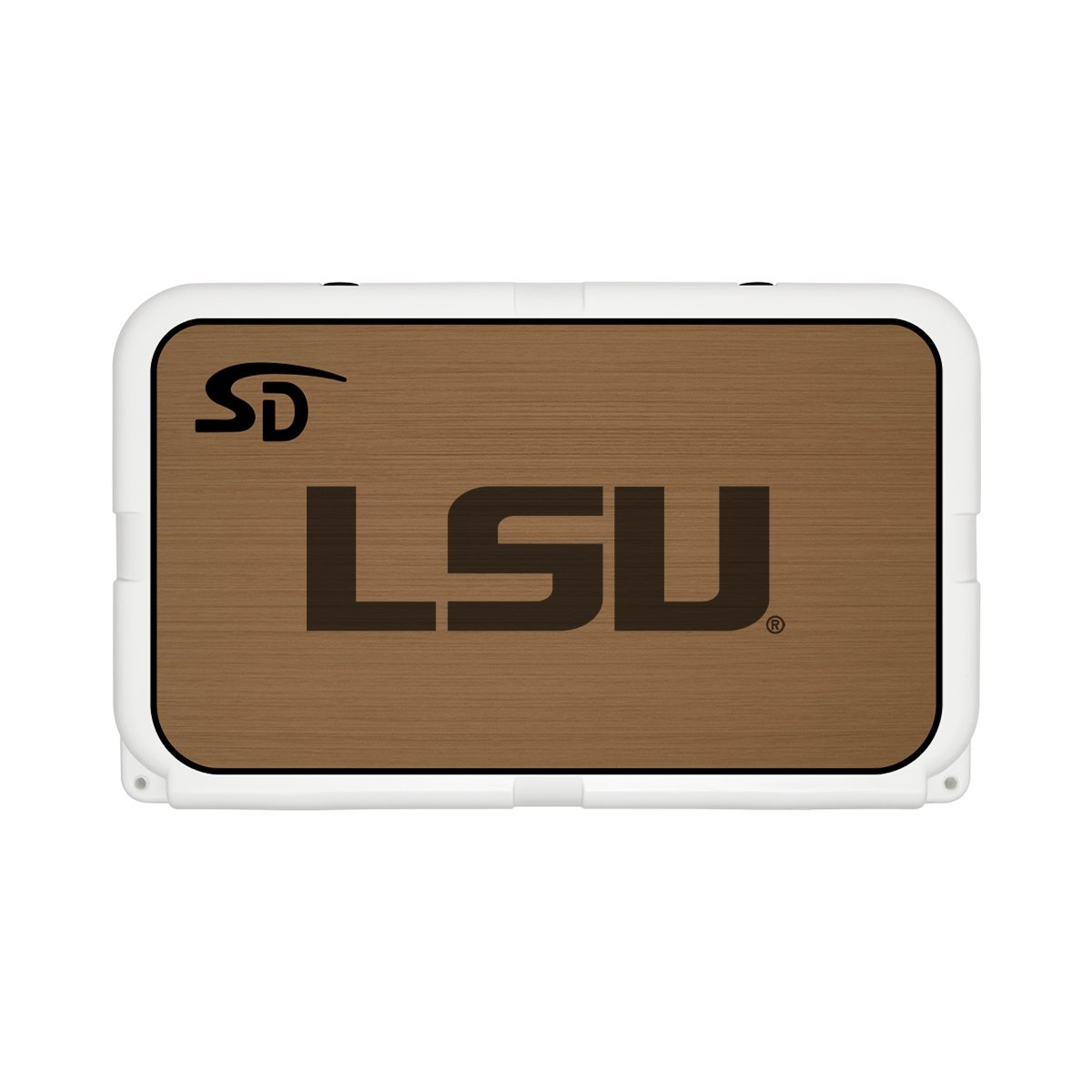 Seadek Collegiate Cooler Pad - YETI Tundra 45 - Mocha / Black, LSU - 57512-80093