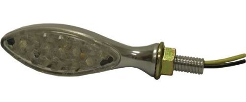 60-1906C 900-0020 DMP TURN SIG LG OVAL BLK CLEAR LENS