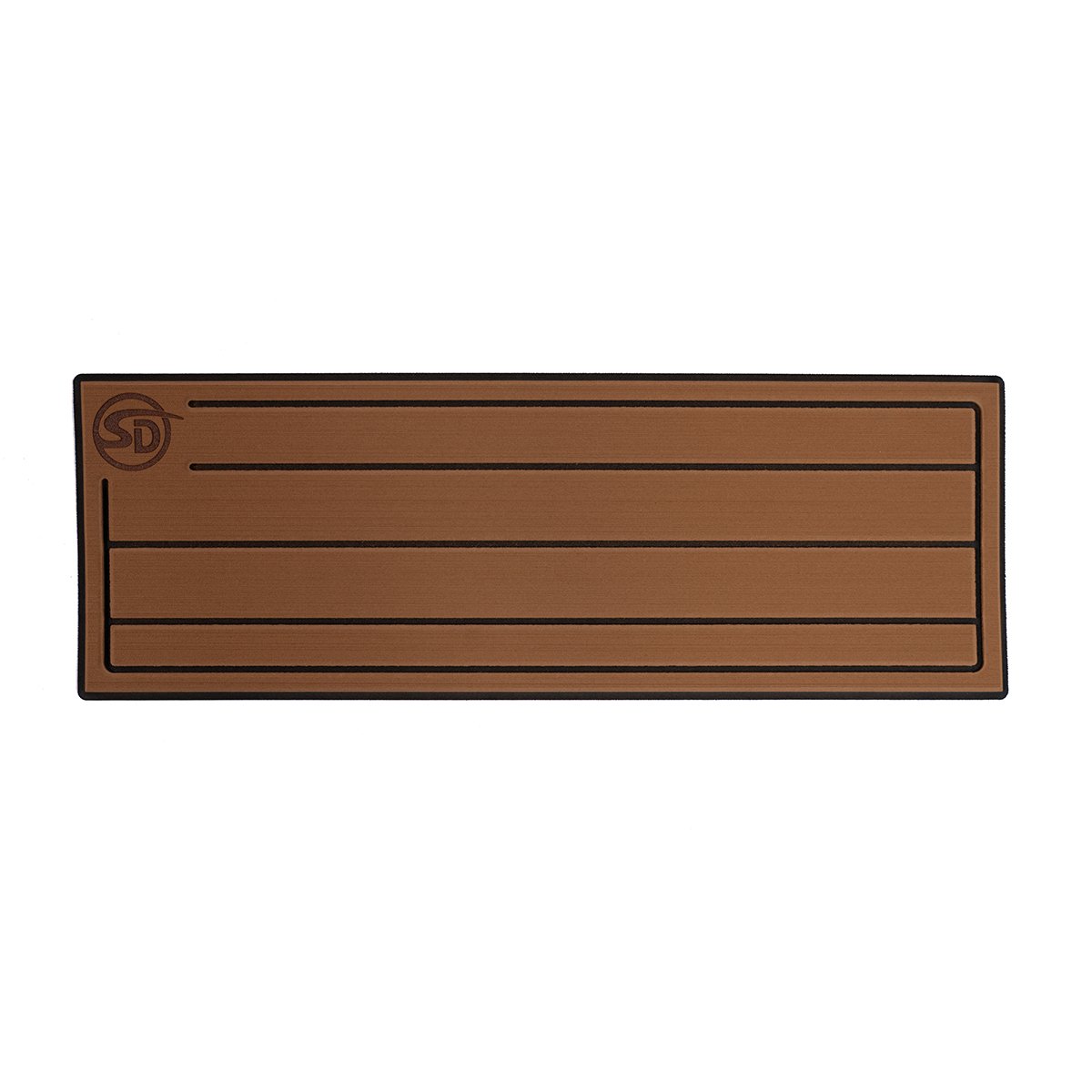 Seadek RV Step Covers - Teak - 24"x8.5" - Brown / Black, 4 Pack - 58110-80070