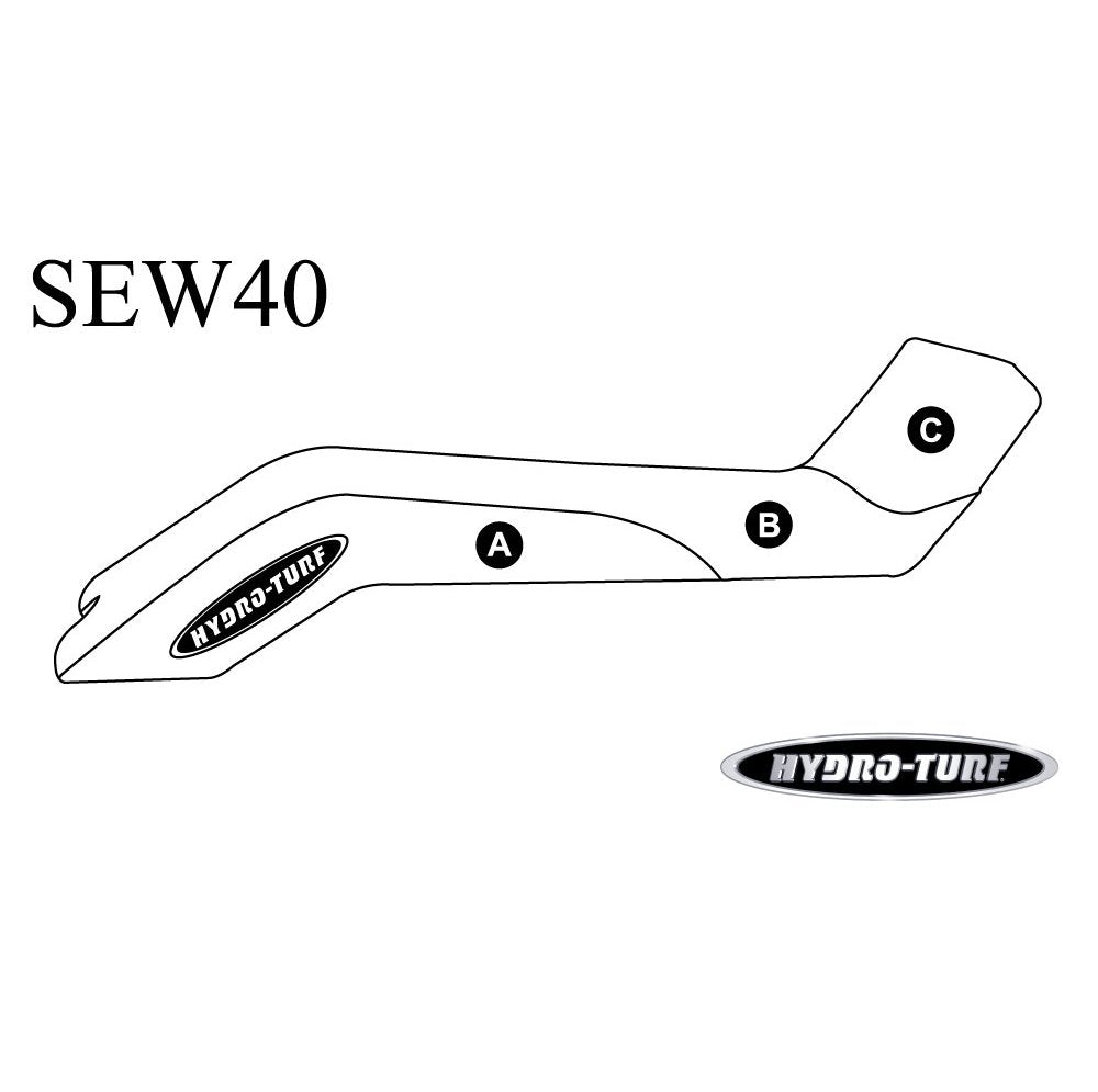 Hydro-turf Solid Black Seat Cover for Kawasaki X2 - 1986-1992 - SEW40