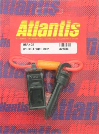 INSTOCK PWC Atlantis Whistle Orange with vest clip - A2708C