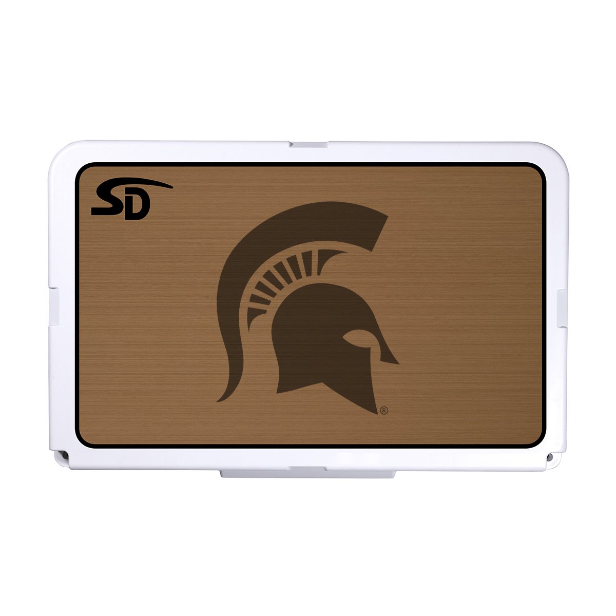 Seadek Collegiate Cooler Pad - RTIC 52 - Mocha / Black, Michigan State University - 57685-80093