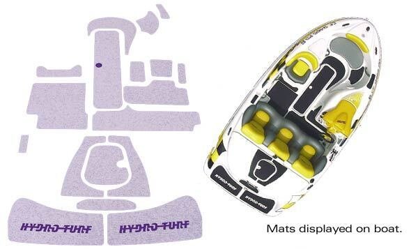 Hydro Turf Mat Kit Sea-Doo 96-00 Challenger 97 Speedster SD04 Black Goove 3M