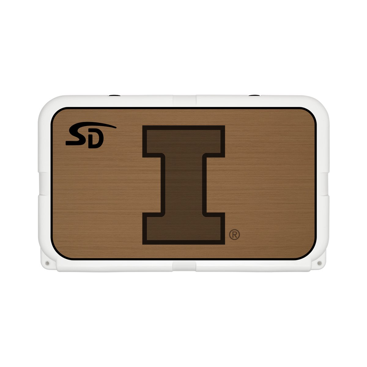 Seadek Collegiate Cooler Pad - YETI Tundra 45 - Mocha / Black, University of Illinois - 58819-80093