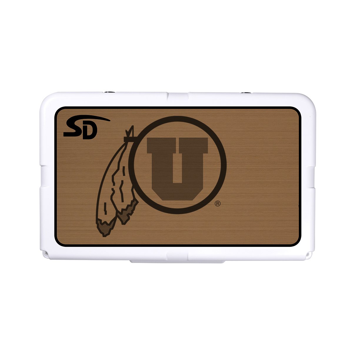 Seadek Collegiate Cooler Pad - RTIC 45 - Mocha / Black, University of Utah - 57711-80093
