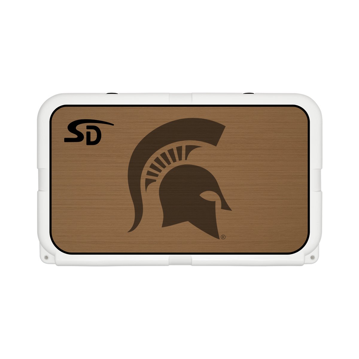 Seadek Collegiate Cooler Pad - YETI Tundra 45 - Mocha / Black, Michigan State University - 57515-80093
