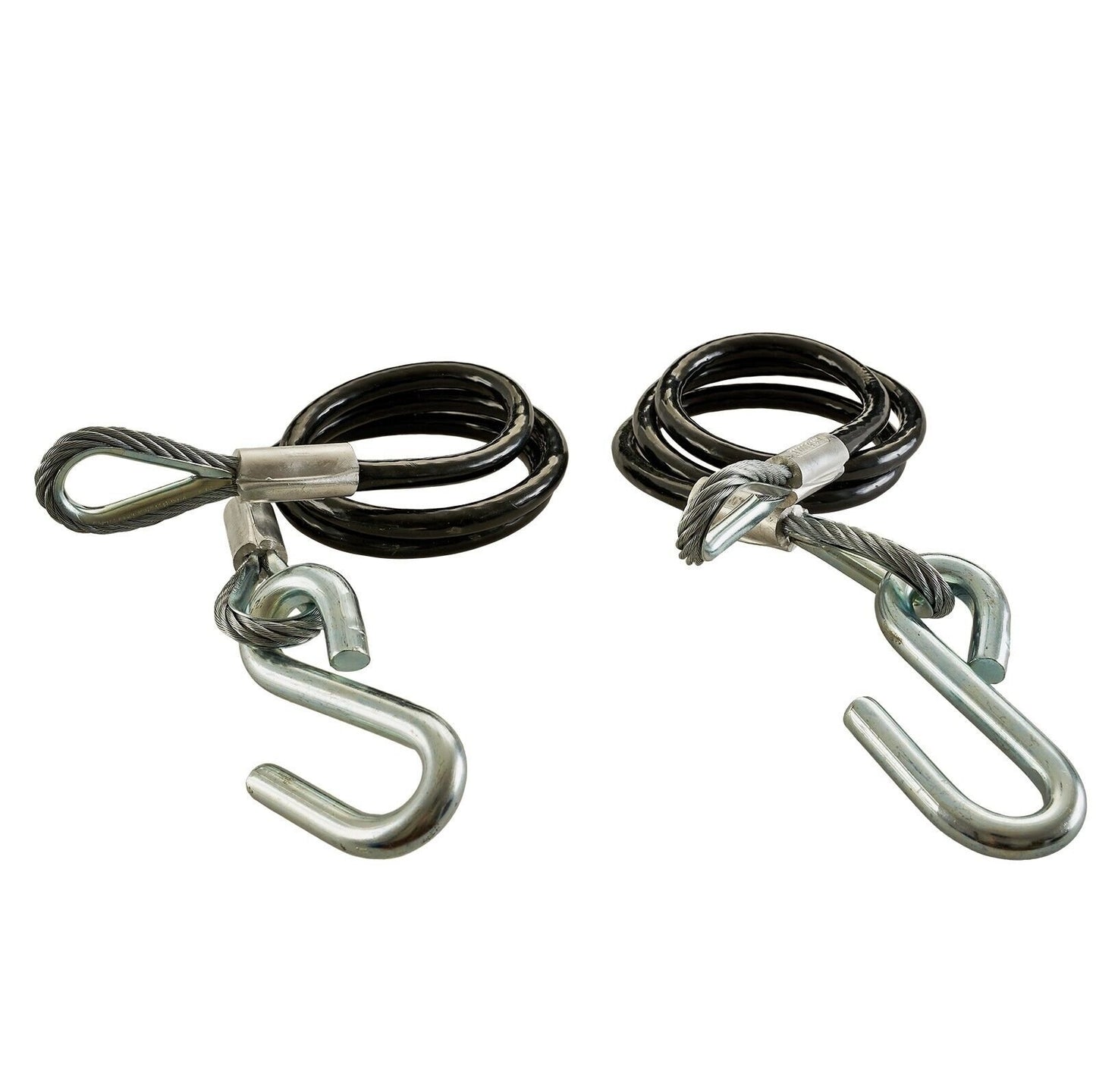 TIEDOWN Class 2 3500 lb hitch Black Trailer Safety Cable w/ S hooks Boating Pwc - 59537