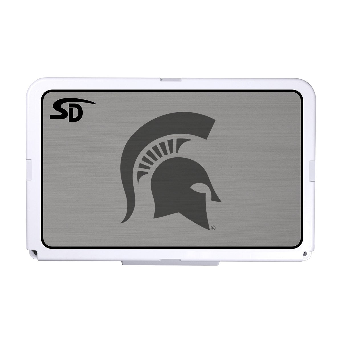 Seadek Collegiate Cooler Pad - RTIC 52 - Storm Gray / Black, Michigan State University - 57685-80066