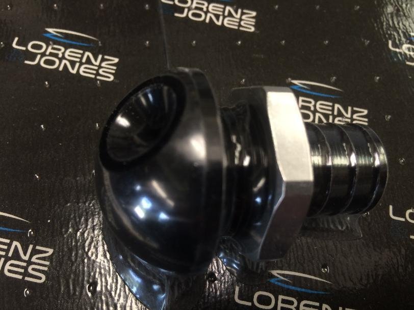 INSTOCK Water Diverter 45 Degree Fitting Black # 6951518