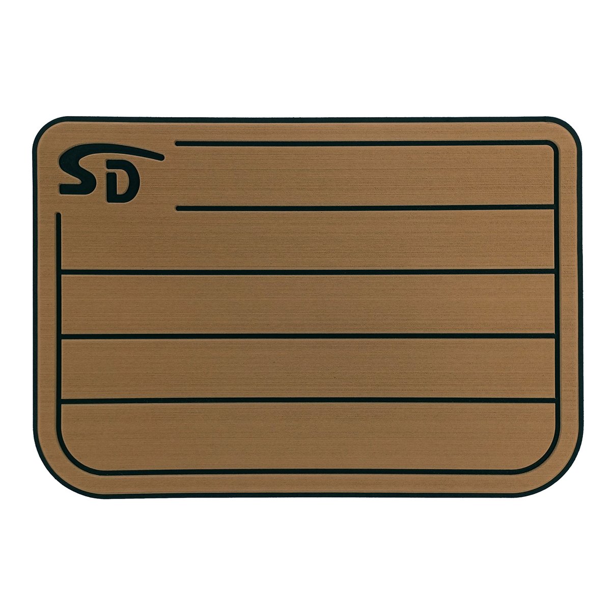 Seadek Engel 50 Teak Cooler Pad - Mocha / Black - 57596-80093