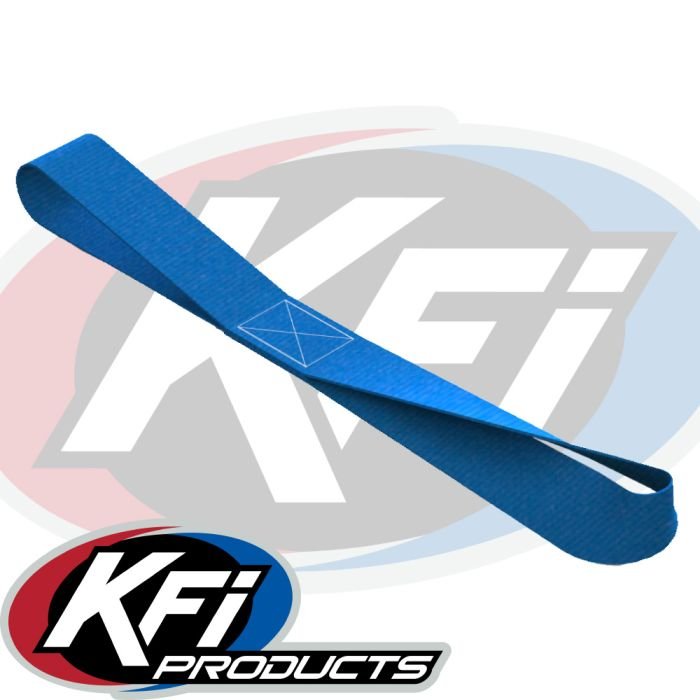 INSTOCK KFI 12" Blue SOFT LOOP WINCH STRAP - 106470