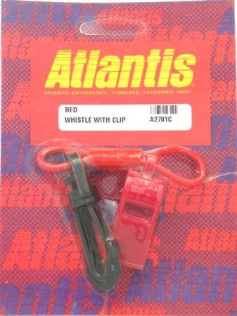 INSTOCK PWC Atlantis Whistle Red with vest clip - A2701C