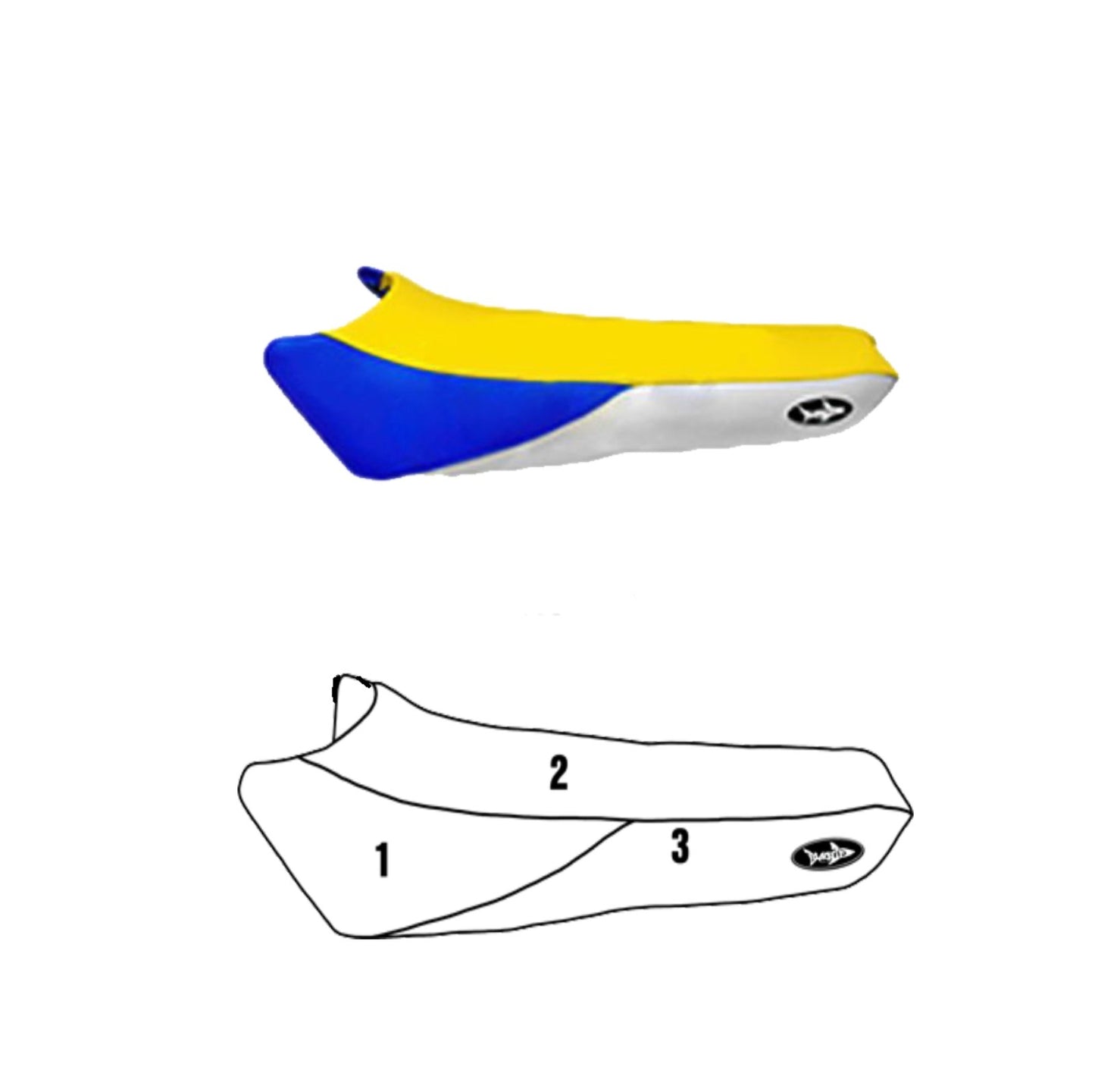 Seat Cover for Yamaha 1995-1996 WR 1100/1994-1997 WR 700/1995 WR 700 Deluxe