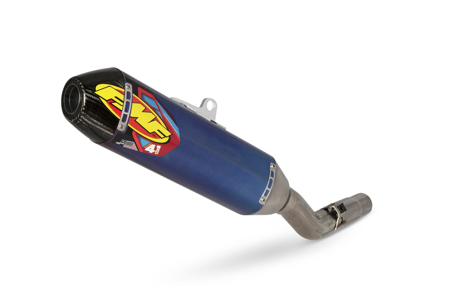 FMF Offroad Factory 4.1 Slip-On Exhaust FACTORY 4.1 RCT SLIP-ON MFLR ANO TITANIUM W/R. CARBON CAP Slip-On Muffler - 045668