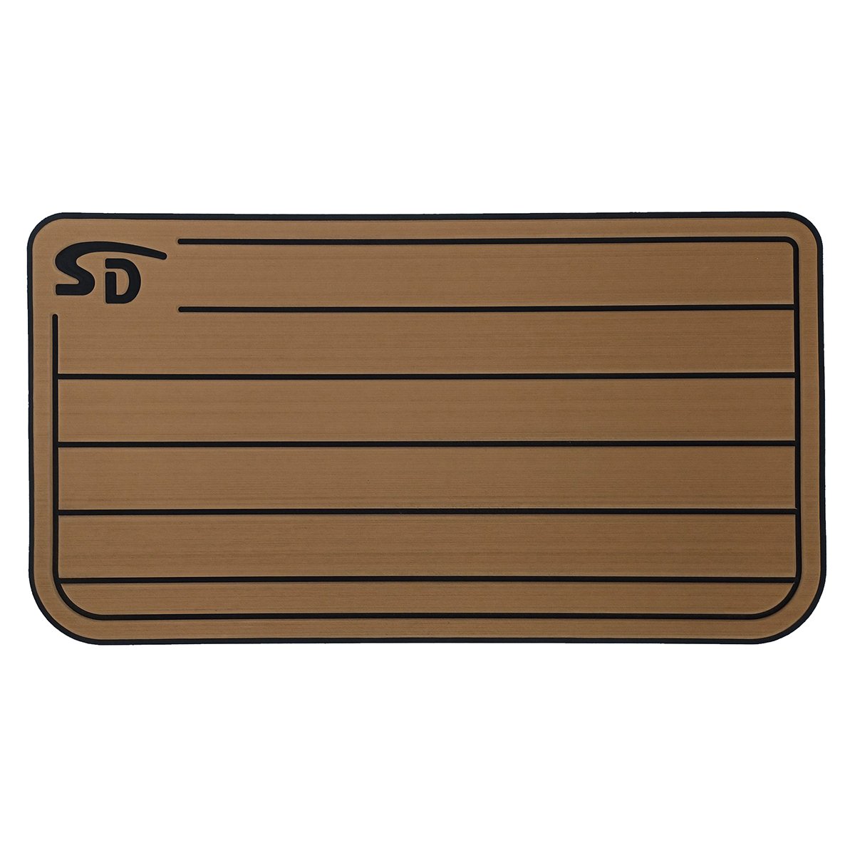 Seadek Engel 85 Teak Cooler Pad - Mocha / Black - 57603-80093
