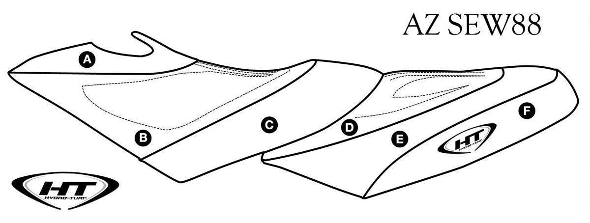 Seat Cover for Sea-Doo GTX Di /GTX 4-Tec/RXT/GTX LTD/Wake/WakePro 215