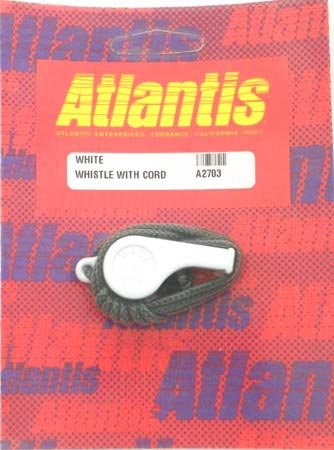 INSTOCK PWC Atlantis Whistle White with neck cord - A2703