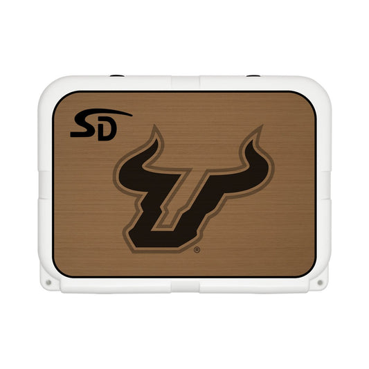 Seadek Collegiate Cooler Pad - YETI Tundra 35 - Mocha / Black, University of South Florida - 57531-80093