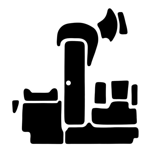 SBT Black Tip Interior Traction Mat Kit Sea-Doo Challenger/Speedster 1996-1998/2000 - 130BT803Int