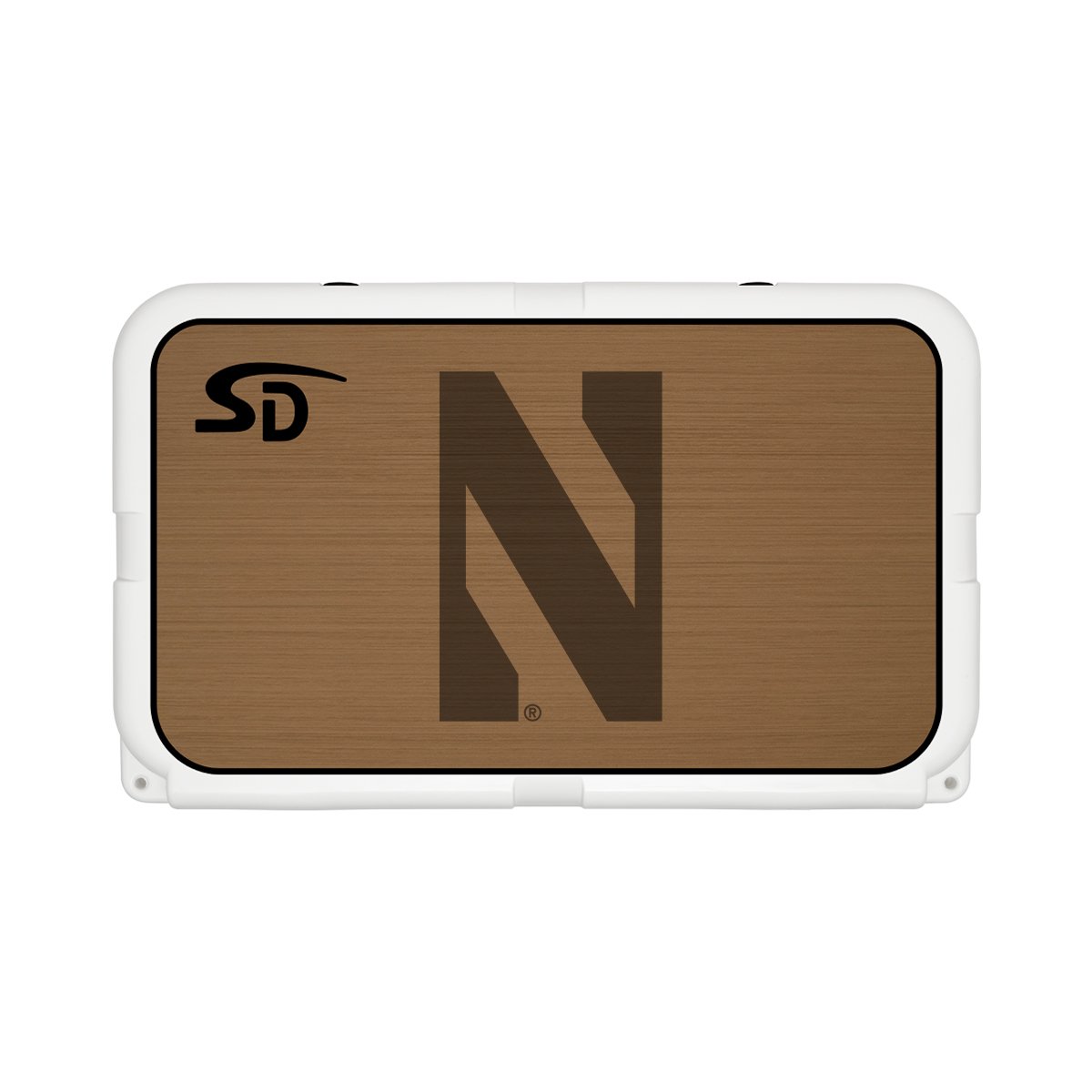 Seadek Collegiate Cooler Pad - YETI Tundra 45 - Mocha / Black, Northwestern University - 58827-80093