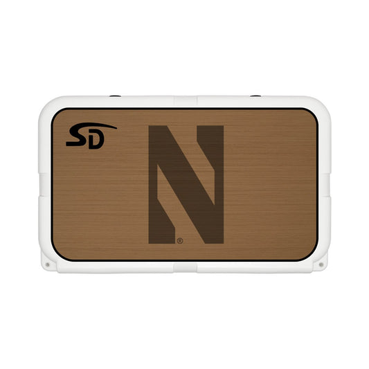 Seadek Collegiate Cooler Pad - YETI Tundra 45 - Mocha / Black, Northwestern University - 58827-80093