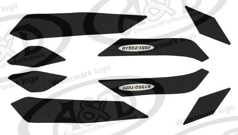 HT81 Hydro-turf mats SEA-DOO SPARK 2 SEATER 14-2022 BLACK CUT GROOVE W/ 3M