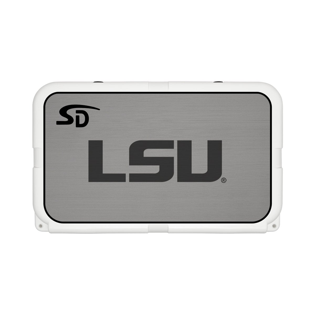 Seadek Collegiate Cooler Pad - YETI Tundra 45 - Storm Gray / Black, LSU - 57512-80066
