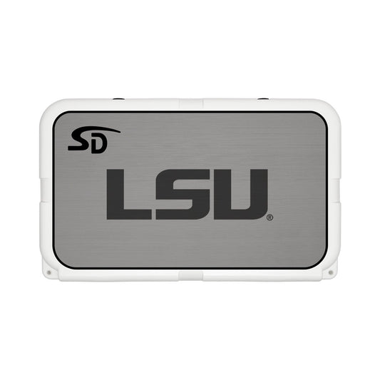 Seadek Collegiate Cooler Pad - YETI Tundra 45 - Storm Gray / Black, LSU - 57512-80066