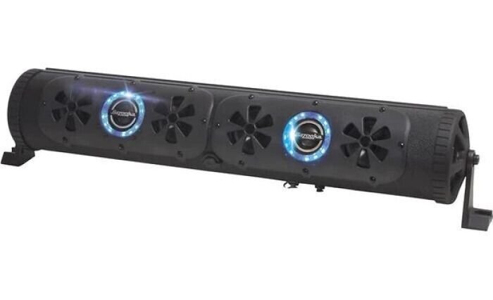 Bazooka 24" Powered 8-Speaker Bluetooth Sound Bar with LED Lighting [BPB24-G2]