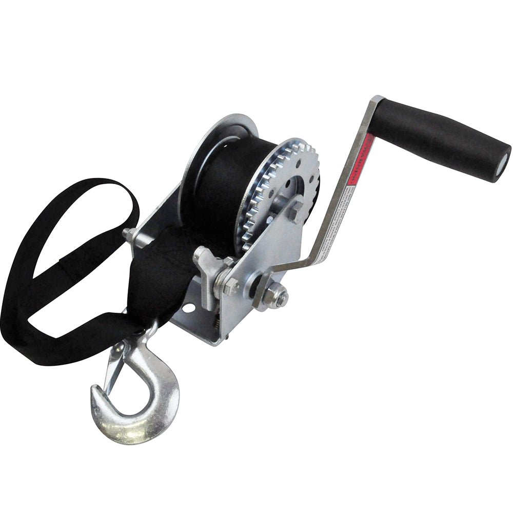 INSTOCK Seasense 50018009 PWC Jet ski Trailer Zinc Plated Ratchet Winch with Bow Loop