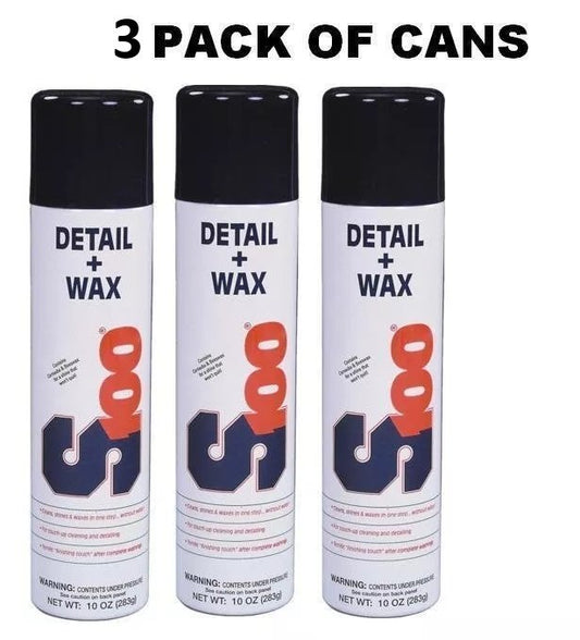 (3 pack) bottles S100 DETAIL & WAX 10 OZ 18400A - 59-9311