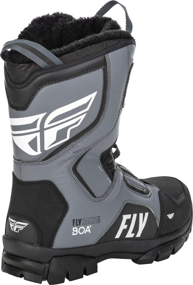 INSTOCK FLY RACING MARKER BOA BOOT BLACK/GREY Size 10 361-96610