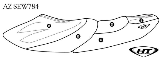 Seat Cover for Yamaha XL1200 Limited (99-00) / XL800 (00-01)